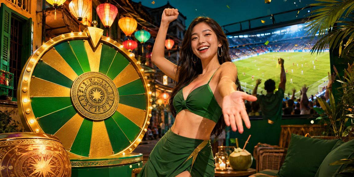 Người chơi hào hứng xem kết quả Jackpot tại Hà Nội trong lễ hội đèn lồng